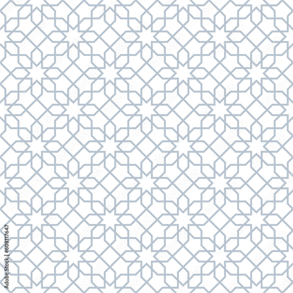 A seamless geometric Arabic pattern A seamless geometric Arabic pattern
