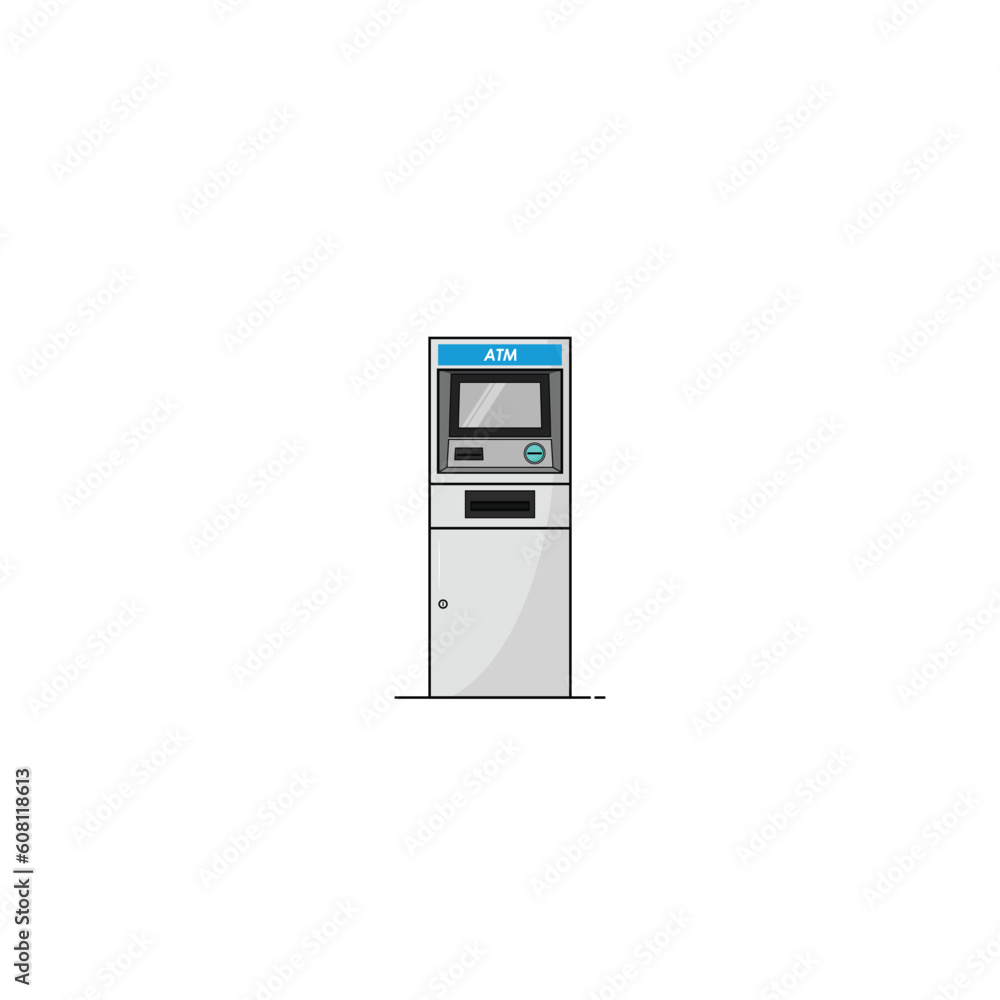 Atm machine icon vector graphics Atm machine icon vector graphics