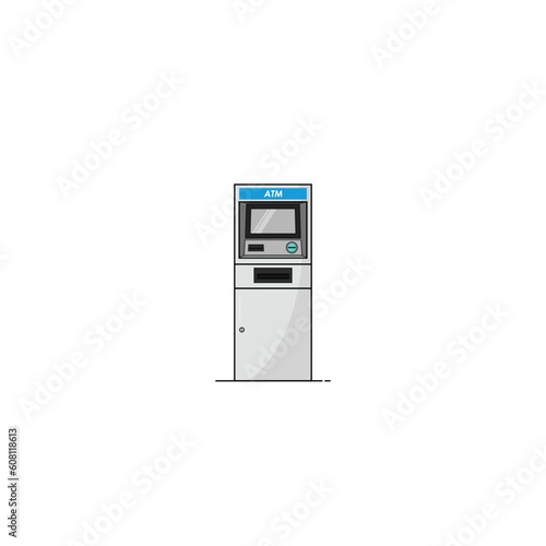 Atm machine icon vector graphics