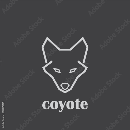 coyote logo with minimalistic design