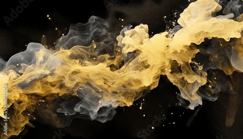 Golden Dust Cloud Abstract Background © Gaby