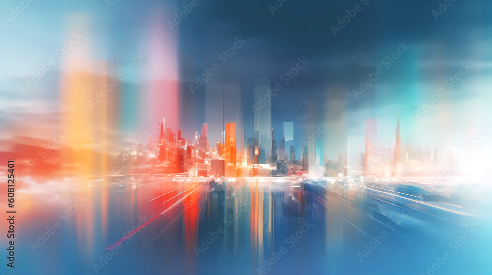 Fototapeta premium Beautiful background image in bright blurry colors.