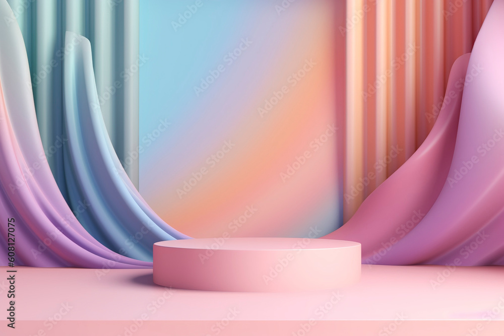 Specter pastel background. Background to showcase a brand product.