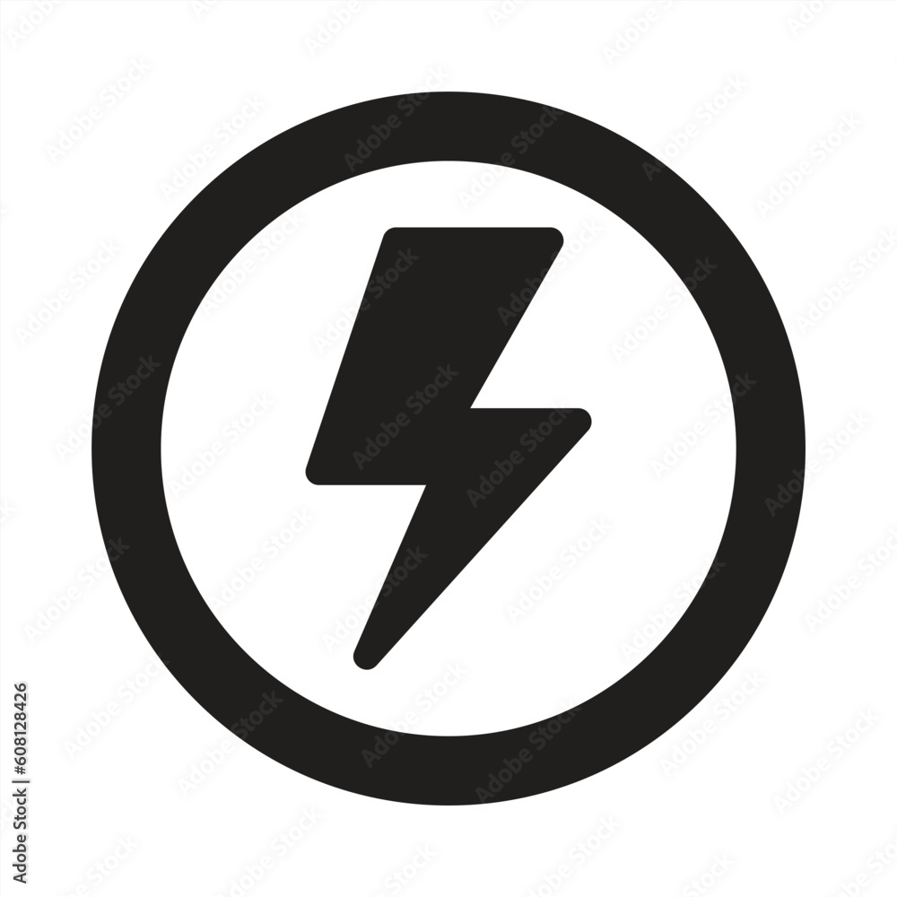 Lightning icon. Lightning bolt icon sign and symbol for apps and websites with transparent background. Lightning icon. Lightning bolt icon sign and symbol for apps and websites with transparent background.