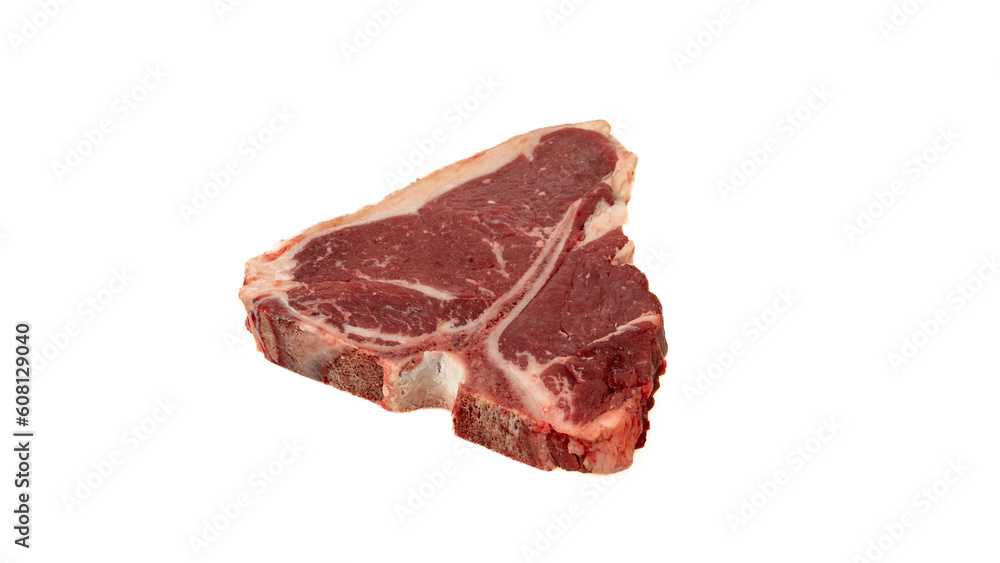 Cut of raw meat on white background beef Cut of raw meat on white background beef