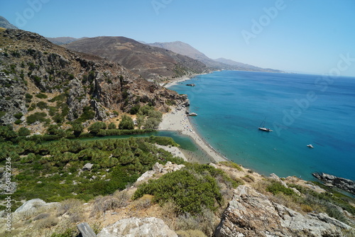 crete, preveli, sea, beach, sun, water, summer 