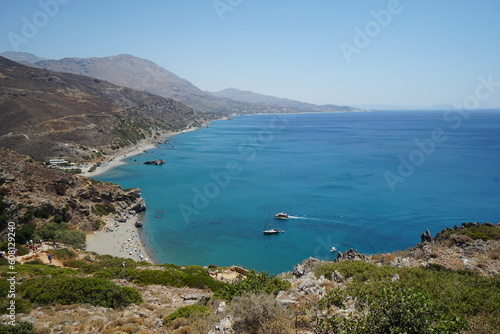 crete, preveli, sea, beach, sun, water, summer 
