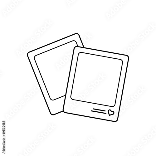 Illustration Polaroid line Icon