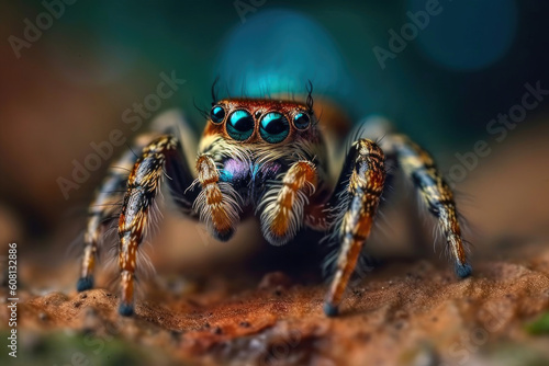 Petite Predator: Capturing the Grace of a Cute Little Spider. Generative AI