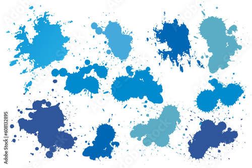 Bright watercolor stains