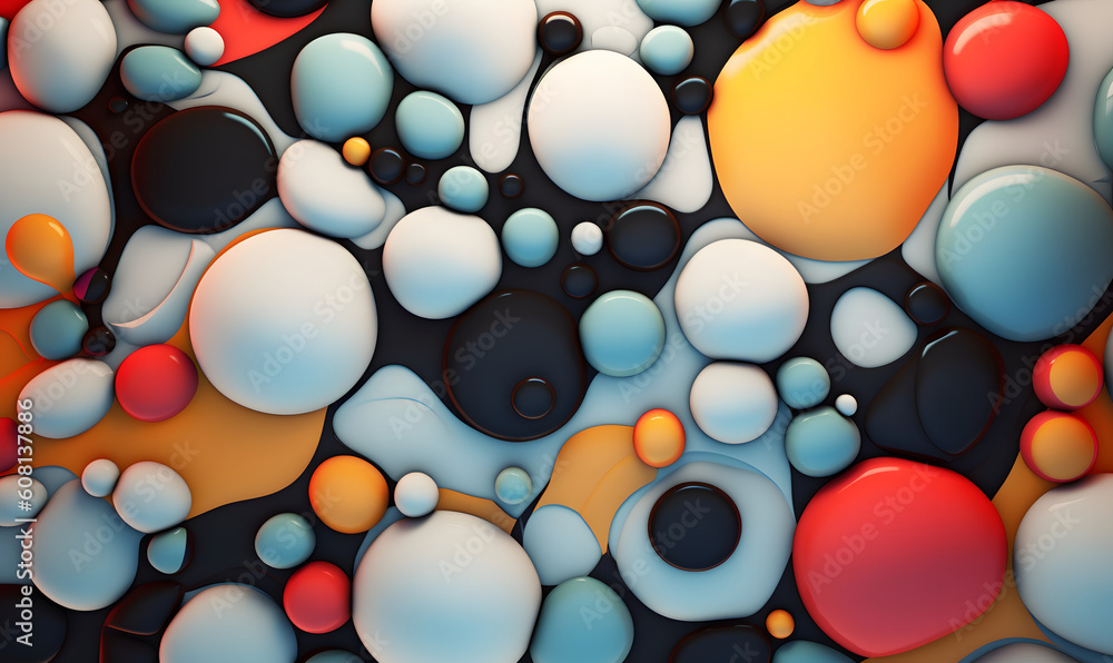 Abstract colorful bubble texture background