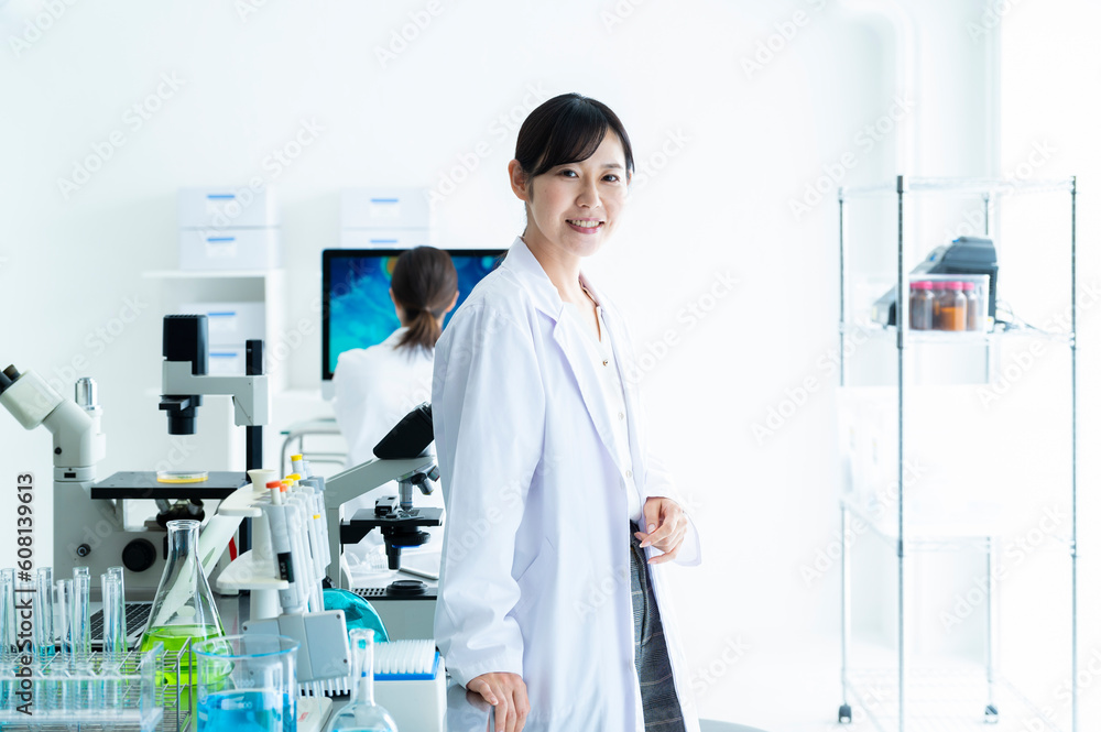 Portrait of Scientist standing in the Laboratory Portrait of Scientist standing in the Laboratory