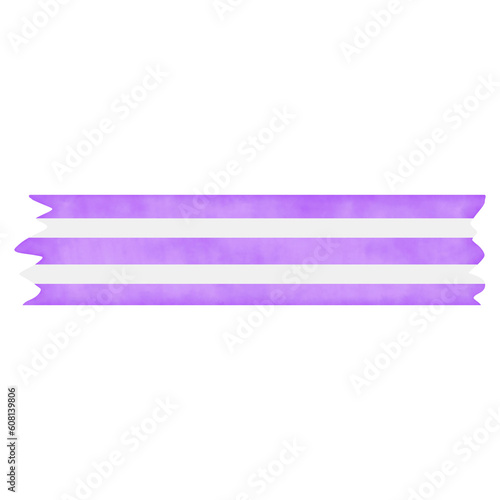 Free Download Washi Tape Purple Stripe Line - GFXLoad