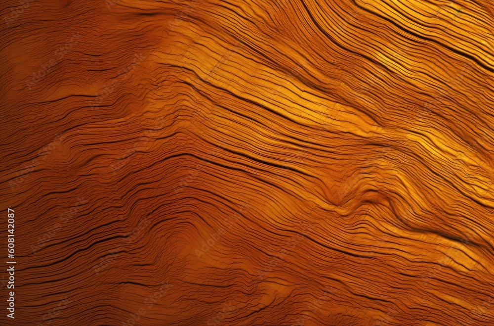 Naklejka premium Abstract wood grain background, an orange-brown texture, high-resolution, highly detailed