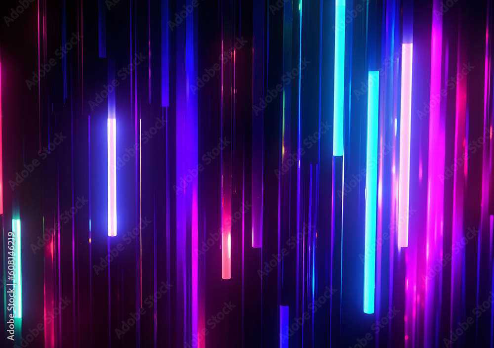 Neon motion light texture background, Vertical lights Neon motion light texture background, Vertical lights