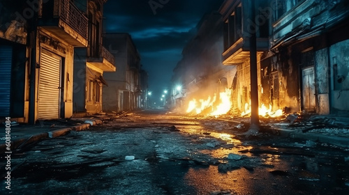 The post-apocalyptic city is on fire. Generative AI