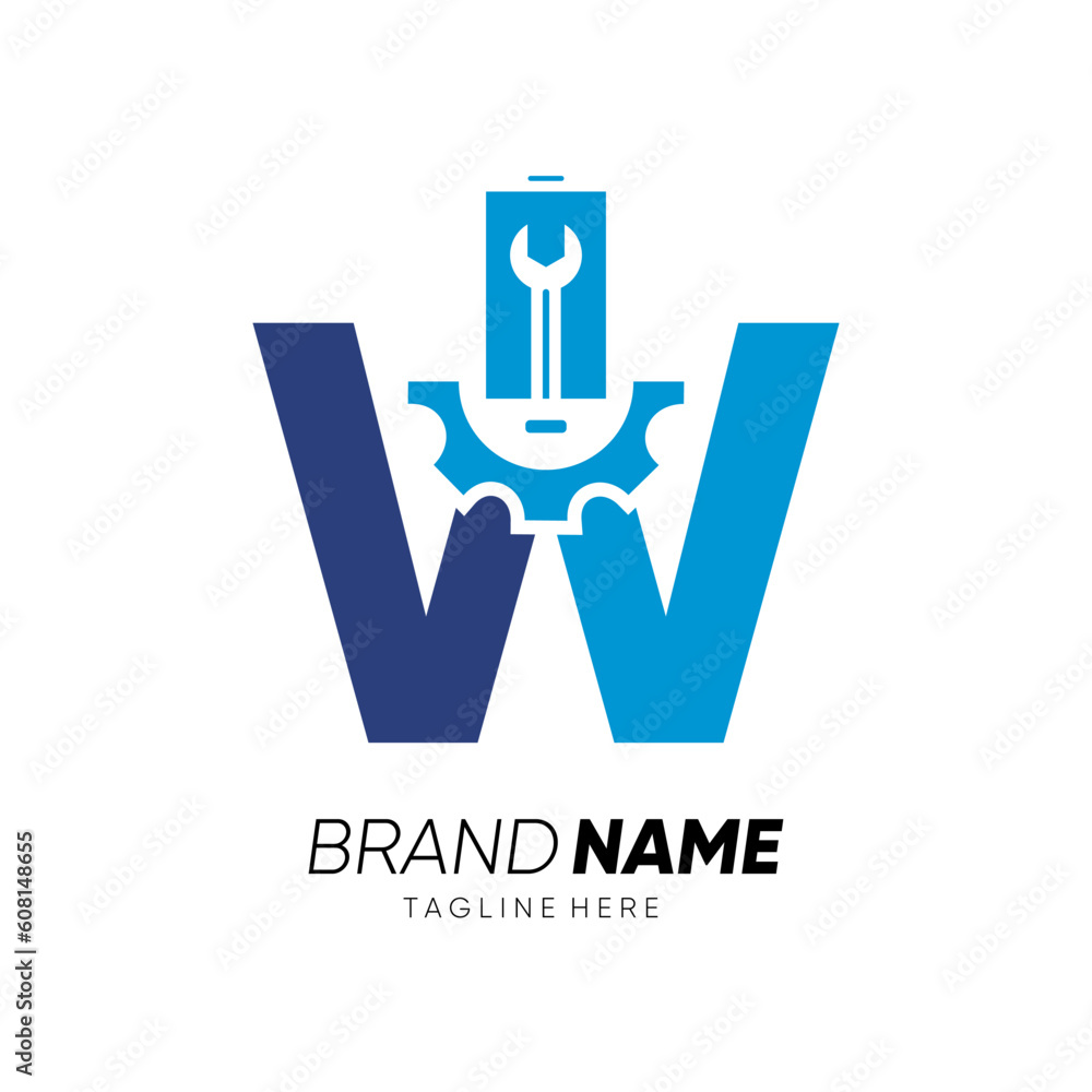 Letter W Initial Phone Service Mobile Logo Design Vector Icon Graphic Emblem Illustration Letter W Initial Phone Service Mobile Logo Design Vector Icon Graphic Emblem Illustration