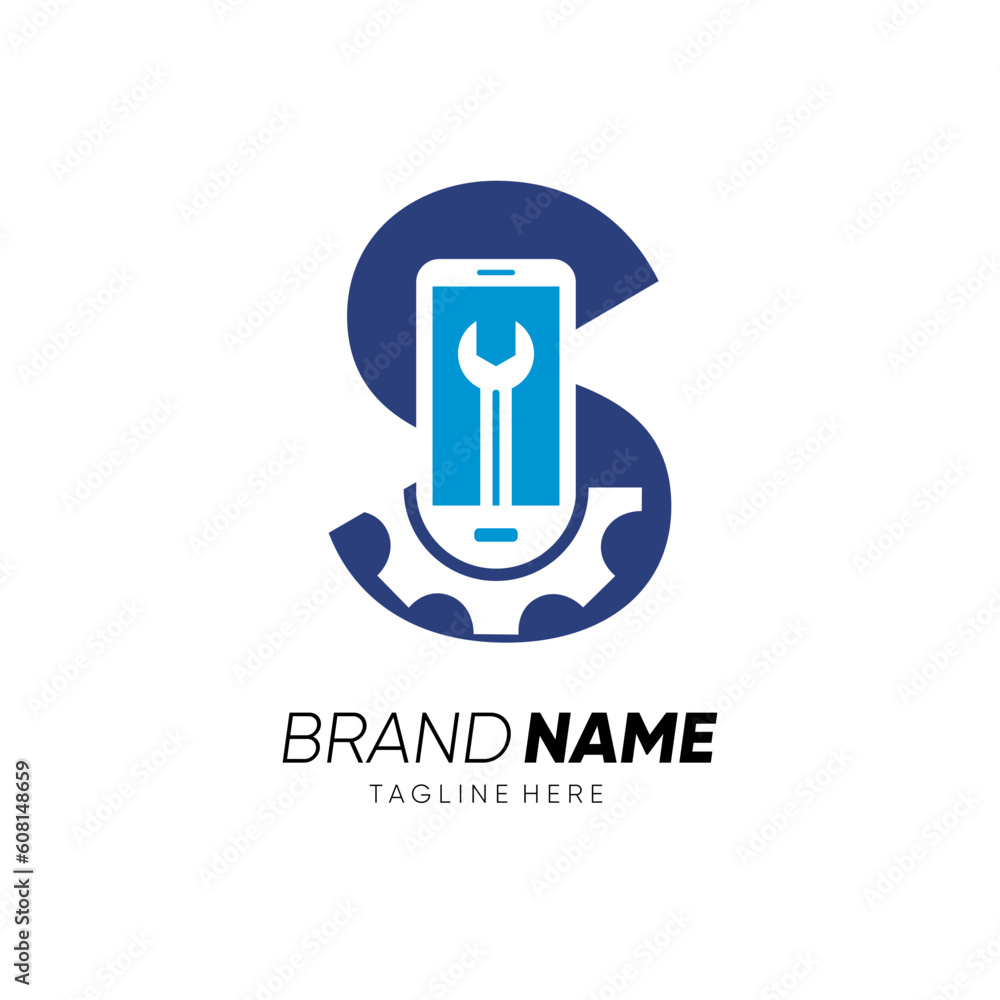 Letter S Initial Phone Service Mobile Logo Design Vector Icon Graphic Emblem Illustration Letter S Initial Phone Service Mobile Logo Design Vector Icon Graphic Emblem Illustration