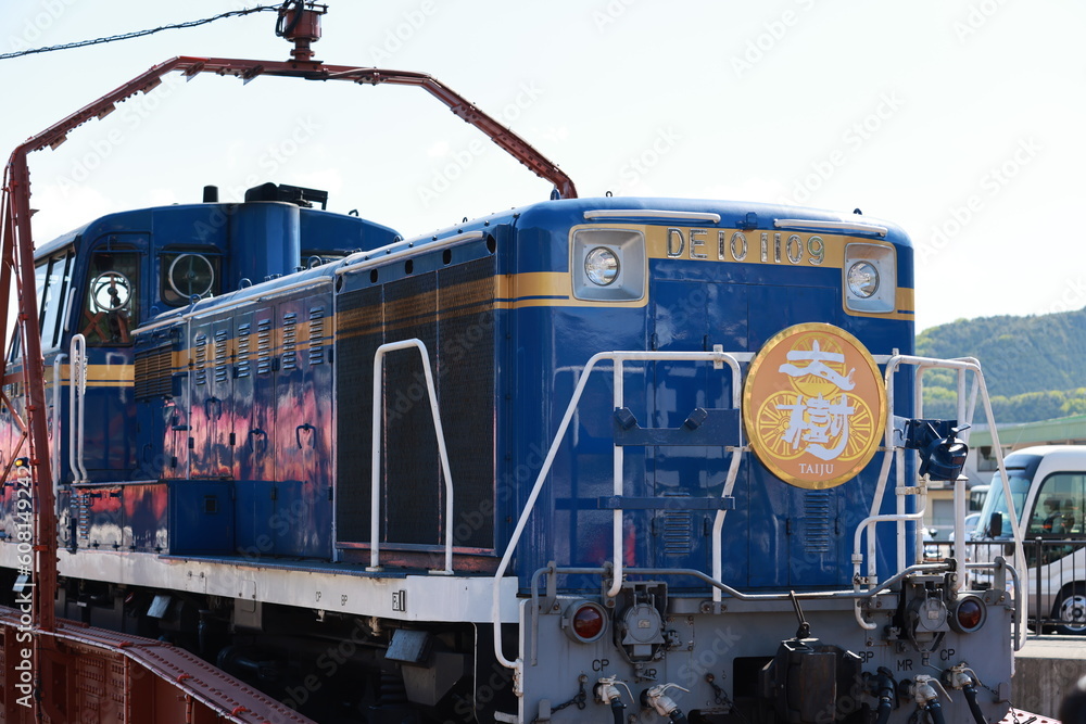 Kinugawa, Japan May 2 2023 Diesel Taiju (DL) Stops at Tobu