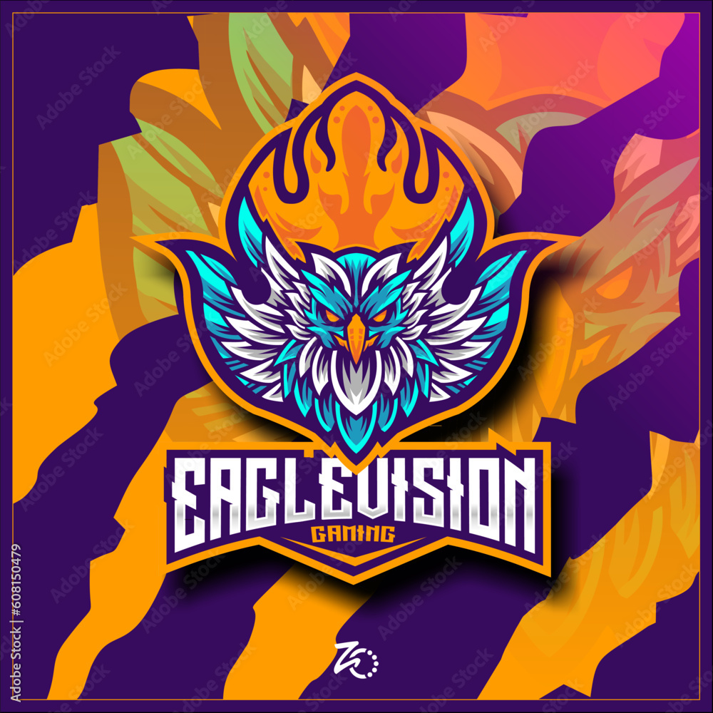 Fototapeta premium Eagle Layout Gaming Design Premium Esport Logo