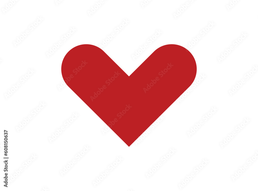 heart love icon - heart symbol, valentine day - romance illustration isolated. heart love icon - heart symbol, valentine day - romance illustration isolated.