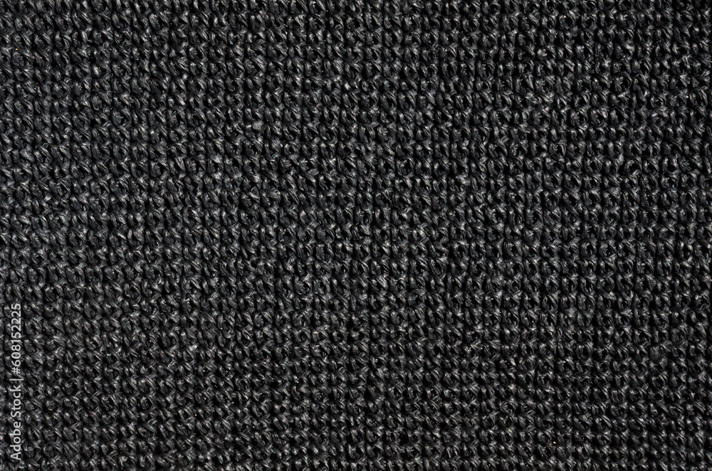 Crochet pattern in black raffia. Crochet pattern in black raffia.