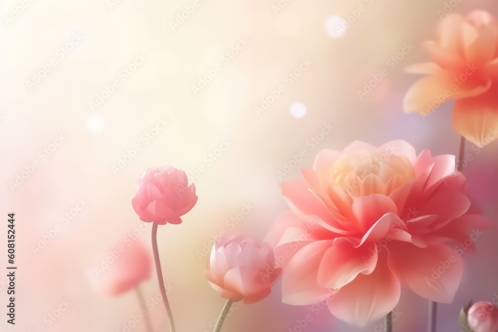 Blurred mothers day background with flowers Blurred mothers day background with flowers