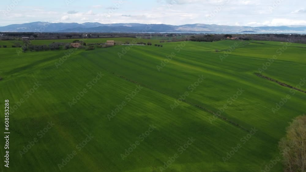 Idyllic Tuscany Green Fields in Spring Idyllic Tuscany Green Fields in Spring