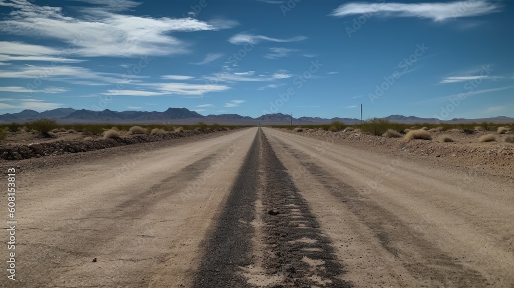 Fototapeta premium A road in the mountains