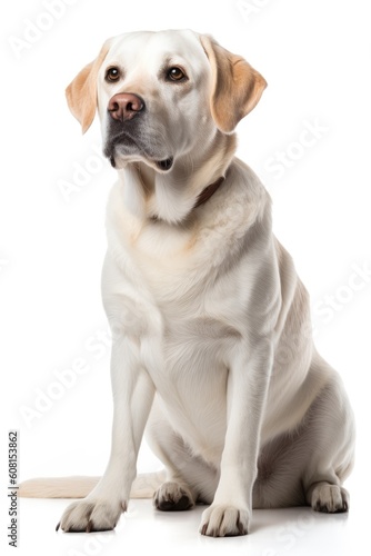 Dog labrador isolated on white