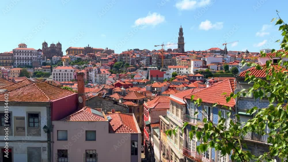 Porto, Portugal. Great view of the city from the Cathedral. Porto, Portugal. Great view of the city from the Cathedral.