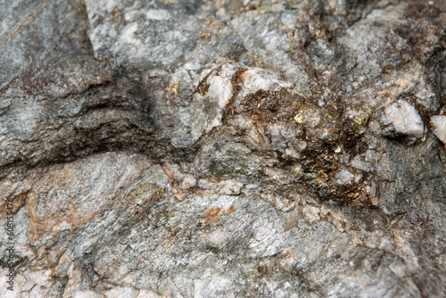 gold ore closeup, natural background