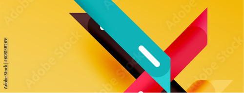 Background overlapping lines. Dynamic lines abstract wallpaper. Straight lines composition vector illustration for wallpaper banner background or landing page