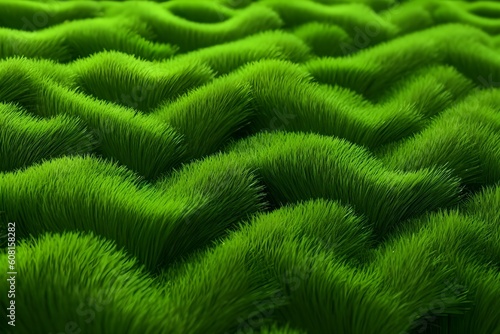Green lawn grass background, Generative AI