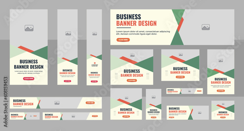 Web Banner Layout Set, Business banner web template bundle design, Social Media Cover ads banner, flyer, invitation card template
