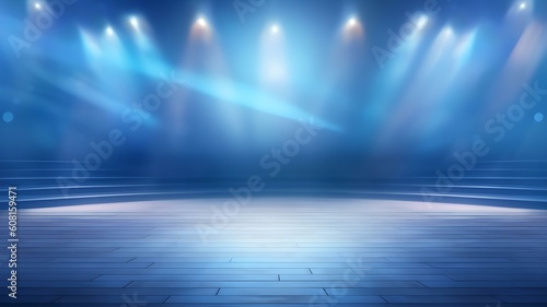 Blaue Bühne Hintergrund