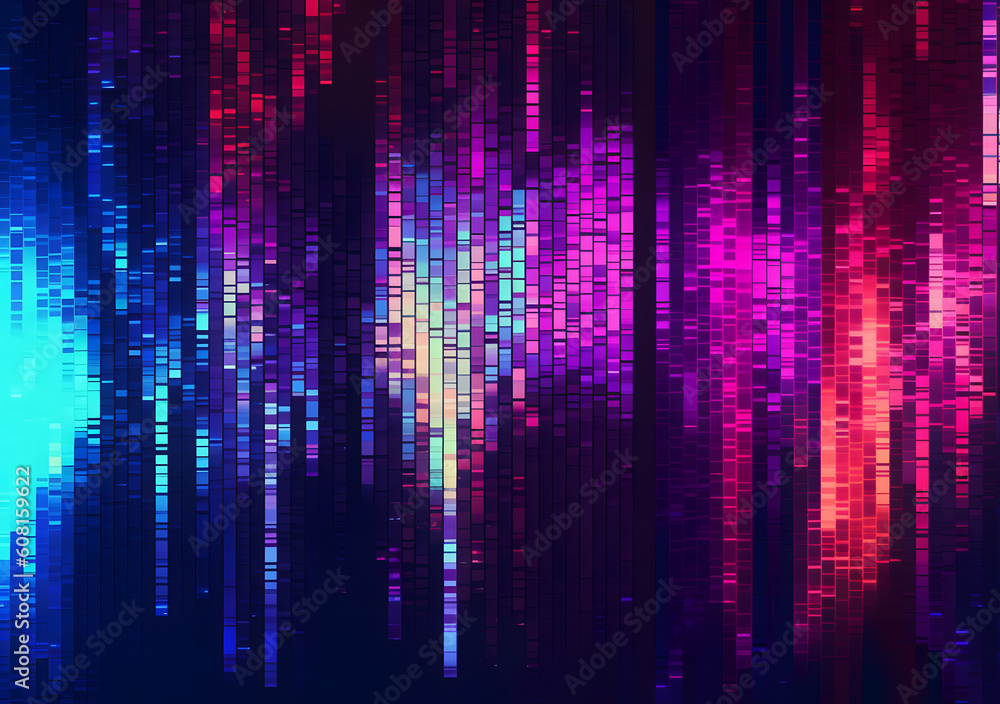 VHS Heavy Glitch texture background, Colorful RGB vertical lines