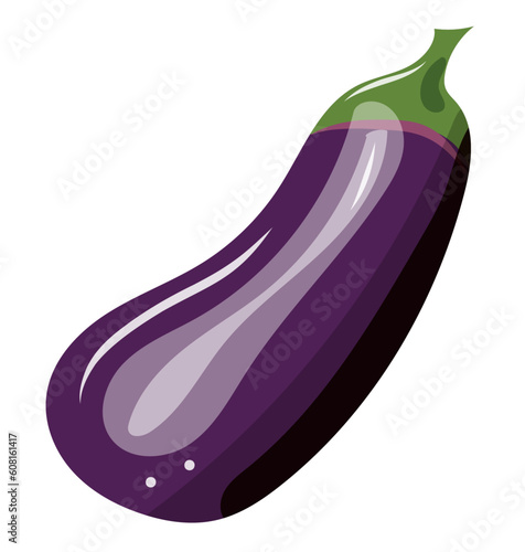 Aubergine, format vectoriel, fond transparent, clipart