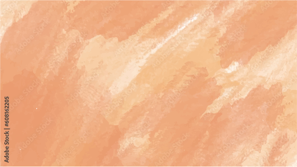 Fototapeta premium Abstract orange watercolor background.Hand painted watercolor. vector