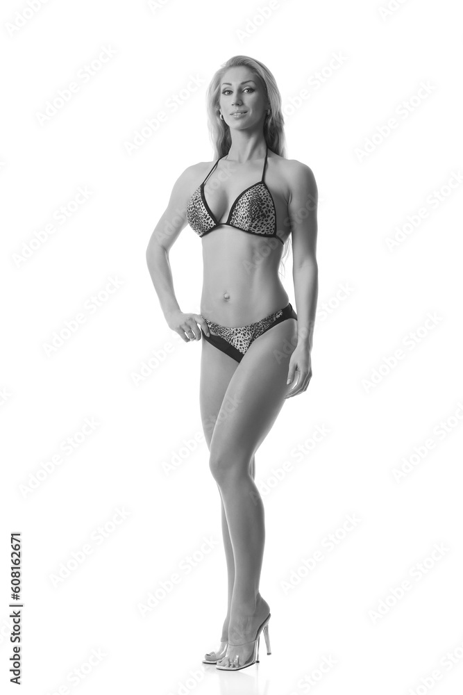 athletic woman with beautiful figure in bikini athletic woman with beautiful figure in bikini