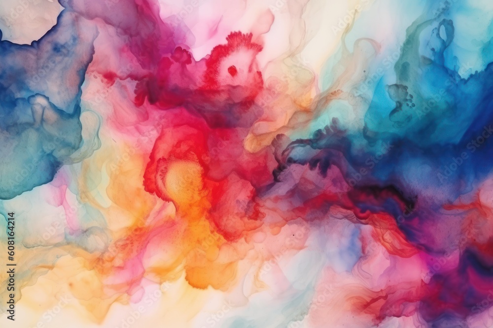Abstract watercolor texture as background, Generative ai