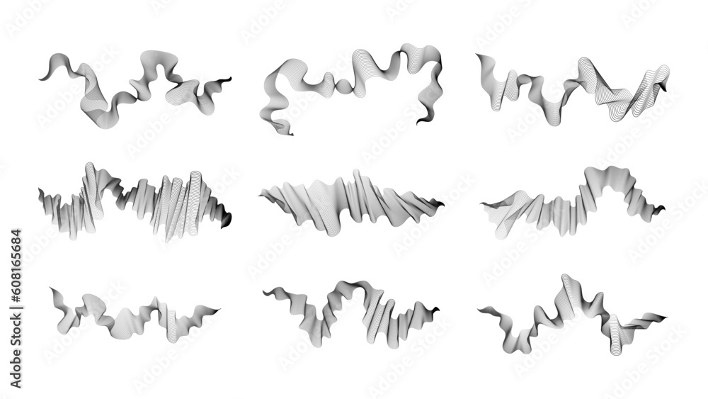 Abstract backdrop with dark wave gradient lines.