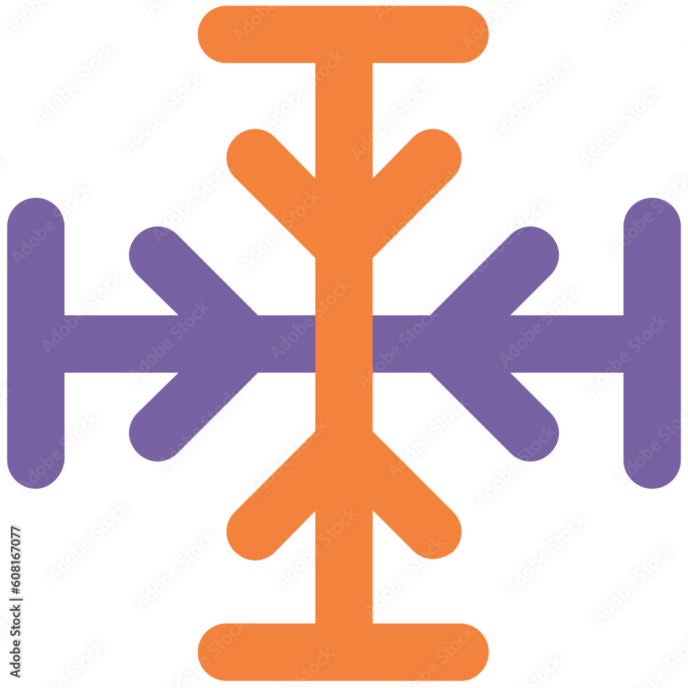 Obraz premium Eye catchy icon of ice flake 