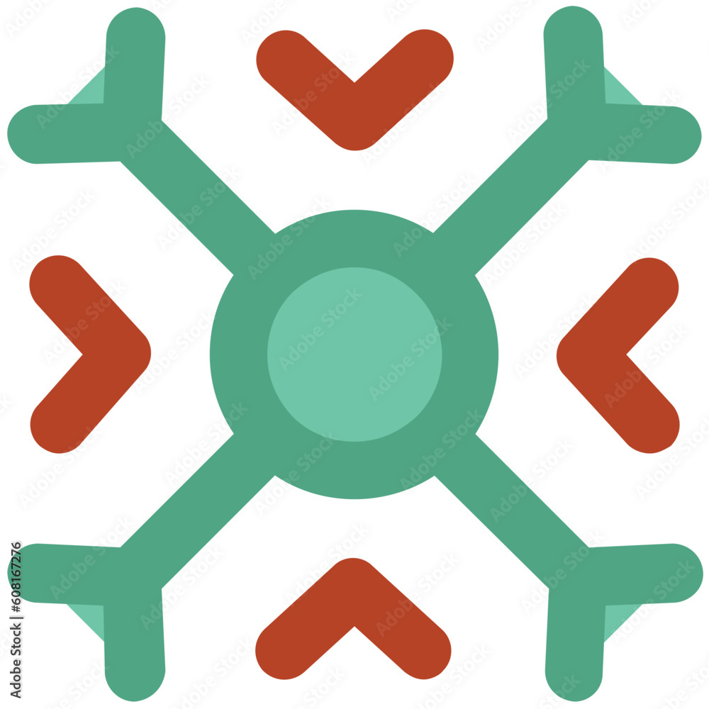Eye catchy icon of ice flake Eye catchy icon of ice flake