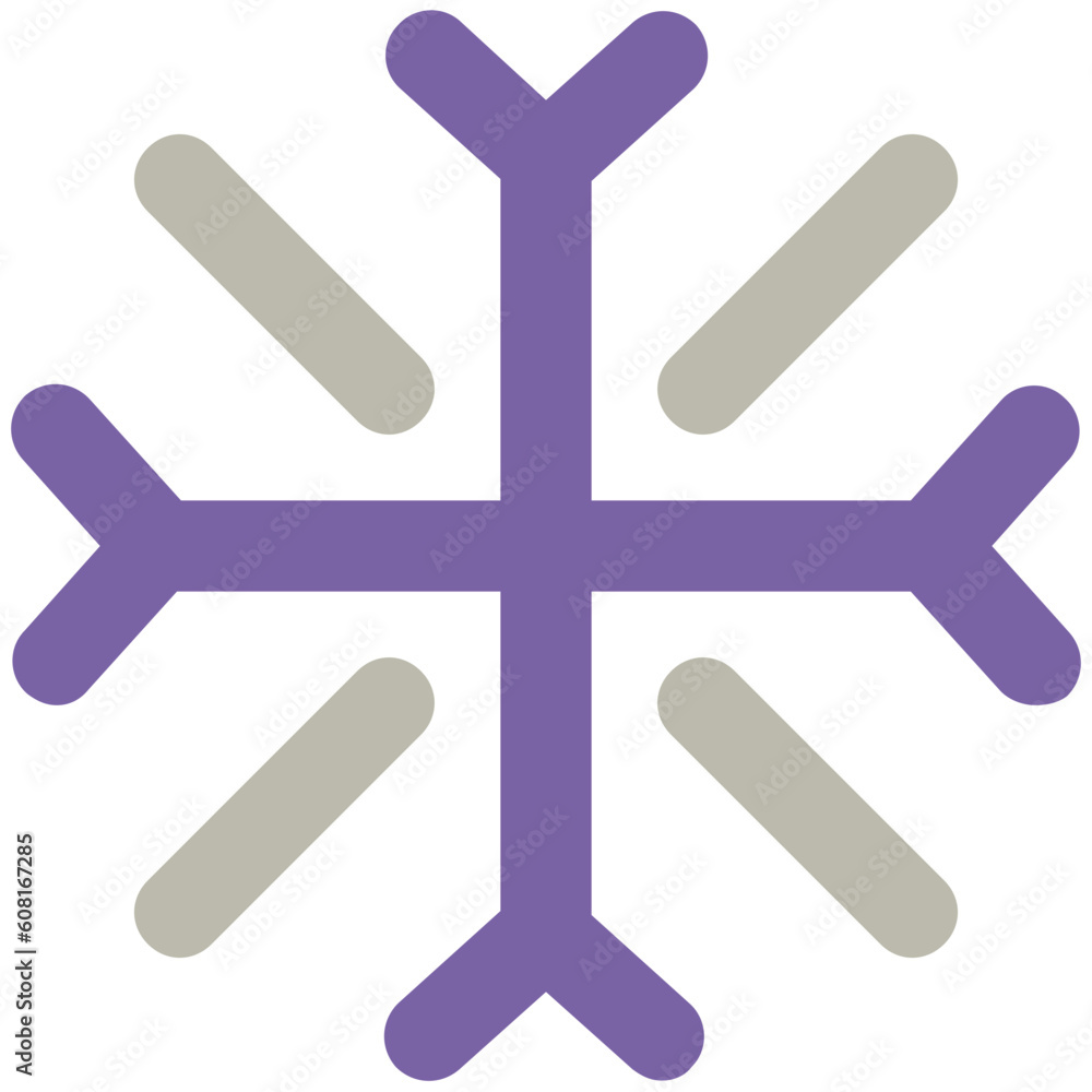 Eye catchy icon of ice flake 