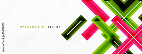 Cross line background minimal geometric template. Design for wallpaper, banner, background, landing page, wall art, invitation, prints, posters