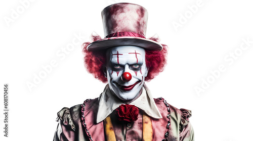 Fotografija villain clown isolated on transparent background png