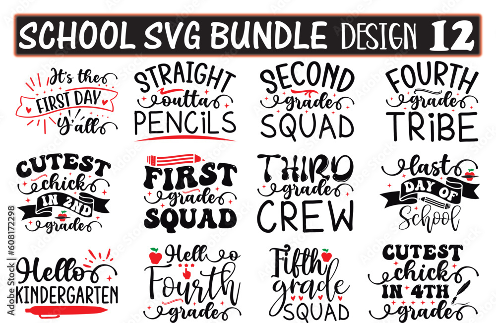 School SVG Bundle 