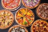 pizza place, offering a variety of pizza toppings and flavors for customers, created with generative ai