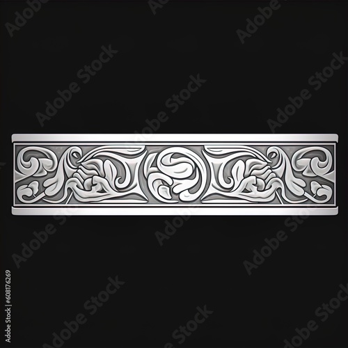 Elegant high fantasy border in silver. Perfect for fantasy, high fantasy, book covers, cards, invitations, games and more.